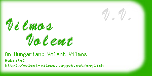 vilmos volent business card